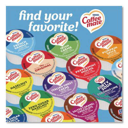 Coffee mate Liquid Coffee Creamer, French Vanilla, 0.38 oz Mini Cups, 180/Carton (35070)