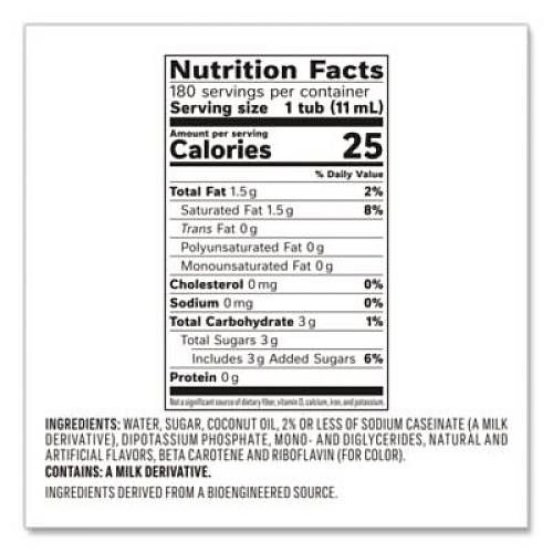 Coffee mate Liquid Coffee Creamer, French Vanilla, 0.38 oz Mini Cups, 180/Carton (35070)