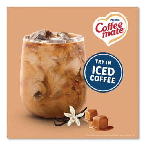 Coffee mate Bulk Liquid Coffee Creamer, Vanilla Caramel, 0.38 oz Mini Cups, 180/Carton (63338)