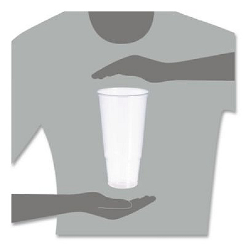 Dart Conex ClearPro Plastic Cold Cups, ProPlanet Seal, 44 oz, Clear, 400/carton (44P)