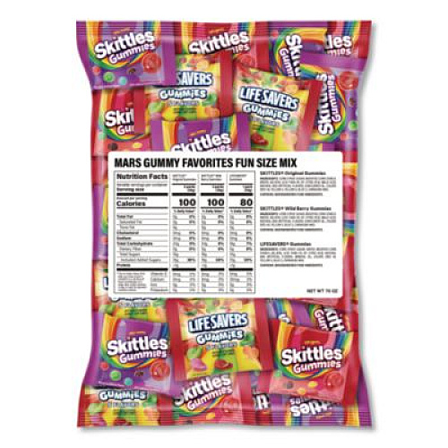 MARS Gummy Favorites Fun Size Mix, 70 oz Bag (22002591)