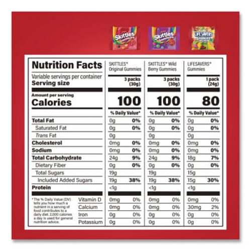 MARS Gummy Favorites Fun Size Mix, 70 oz Bag (22002591)