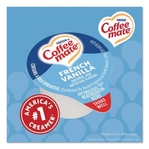 Coffee mate Liquid Coffee Creamer, French Vanilla, 0.38 oz Mini Cups, 360/Carton (48978)
