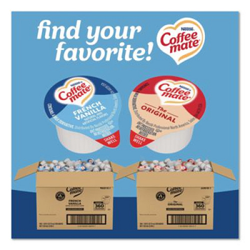 Coffee mate Liquid Coffee Creamer, French Vanilla, 0.38 oz Mini Cups, 360/Carton (48978)