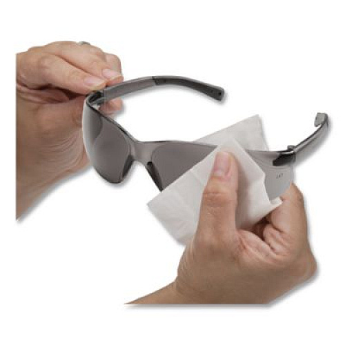 Bouton Optical Lens Cleaning Towelettes, Individually Wrapped in Dispenser Box, 100/Box (252LCT100)
