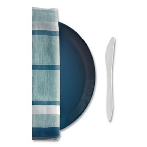 Berkley Square Mediumweight Polypropylene Cutlery, Knife, Plastic, White, 1,000/Carton (1011000)