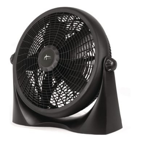 Alera 16" Super-Circulation 3-Speed Tilt Fan, Plastic, Black (FAN163)