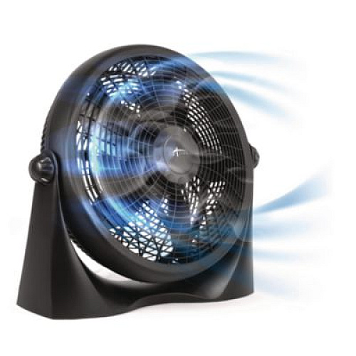 Alera 16" Super-Circulation 3-Speed Tilt Fan, Plastic, Black (FAN163)