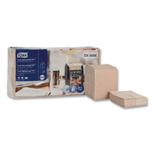Tork Xpressnap Fit Interfold Dispenser Napkins, 2-Ply, 6.5 x 8.39, Natural, 120/Pack, 36 Packs/Carton (DX806E)