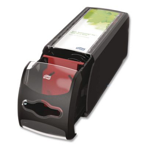 Tork Xpressnap Fit Napkin Dispenser, Countertop, 4.8 x 12.8 x 5.6, Black (7432000)