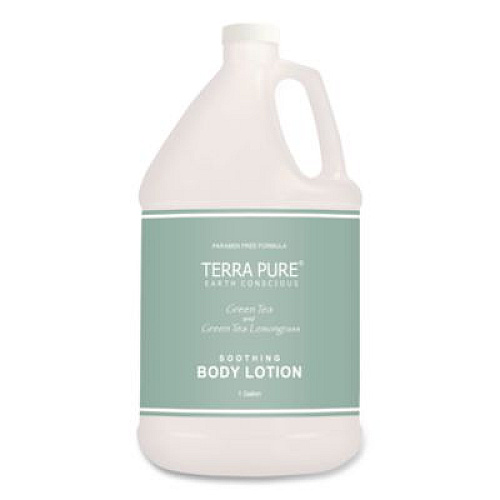 Diversified Hospitality Solutions Terra Pure Lotion Gallon, 1 gal Bottle, Green Tea and Lemongrass Scent, 4/Carton (002270)