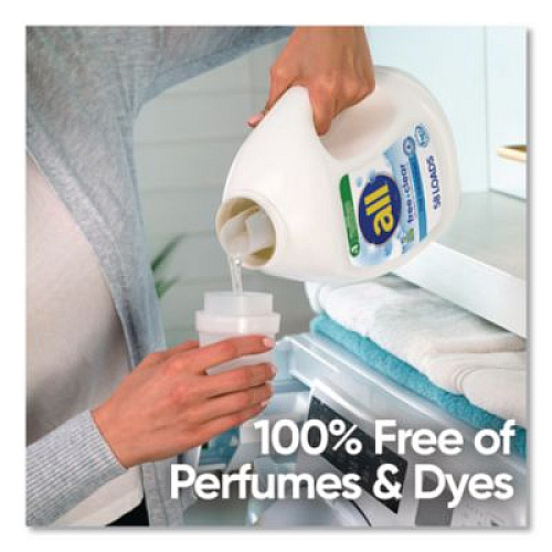 All Free Clear HE Laundry Detergent, 58 Loads, Unscented, 73 oz Bottle, 6/Carton (47415)