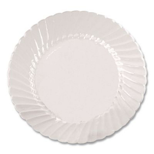 WNA Classicware Plastic Dinnerware Plates, 10.25" dia, Clear, 12/Pack (RSCW101212PK)