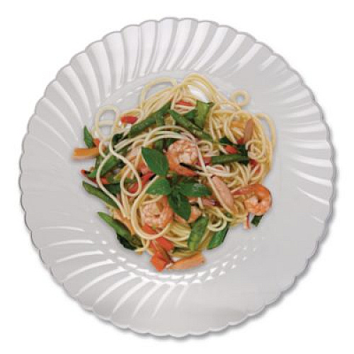 WNA Classicware Plates, Plastic, 9" dia, Clear, 10/Bag, 18 Bags/Carton (CW9180)