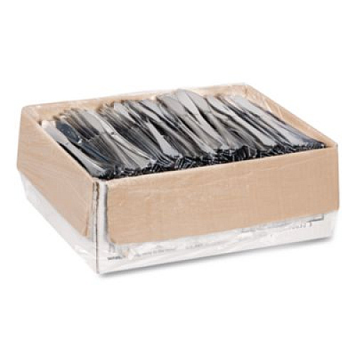 WNA Heavyweight Plastic Knives, Reflections Design, Silver, 600/Carton (630155)