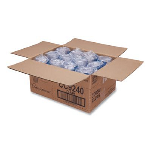 WNA Classic Crystal Plastic Tumblers, 9 oz, Clear, Fluted, Squat, 20/Pack, 12 Packs/Carton (CC9240)