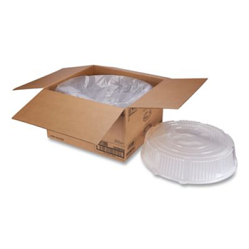 WNA Caterline Dome Lids, 18" Diameter x 2.75" h, Clear, Plastic, 25/Carton (A18PETDM)