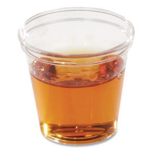 WNA Comet Plastic Portion/Shot Glass, 1 oz, Clear, 50/Pack, 50 Packs/Carton (P10)