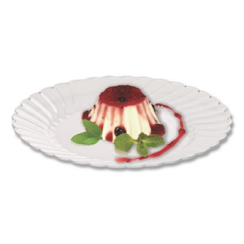 WNA Classicware Plates, Plastic, 6" dia, Clear, 18/Bag, 10 Bags/Carton (CW6180)