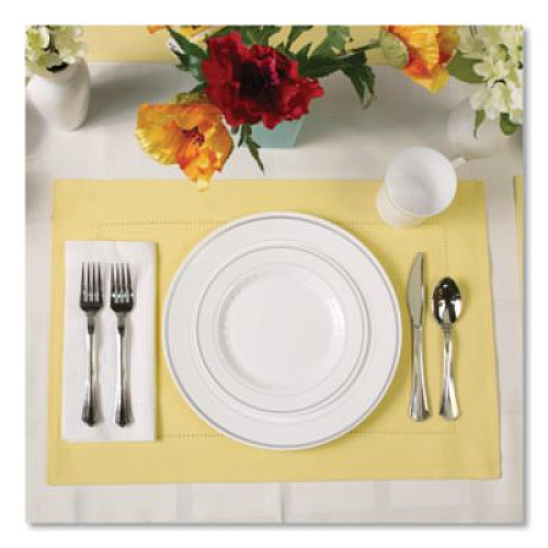 WNA Heavyweight Plastic Forks, Reflections Design, Silver, 600/Carton (610155)