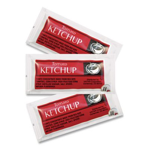 Vistar Condiment Packets, Ketchup, 0.25 oz Packet, 200/Carton (80002)