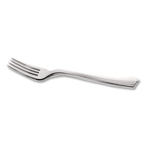 WNA Heavyweight Plastic Forks, Reflections Design, Silver, 600/Carton (610155)