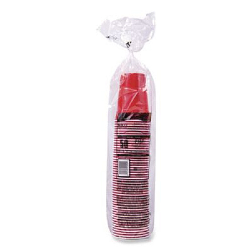 Dart SOLO Party Plastic Cold Drink Cups, 16 oz, Red, 50/Pack (P16RPK)