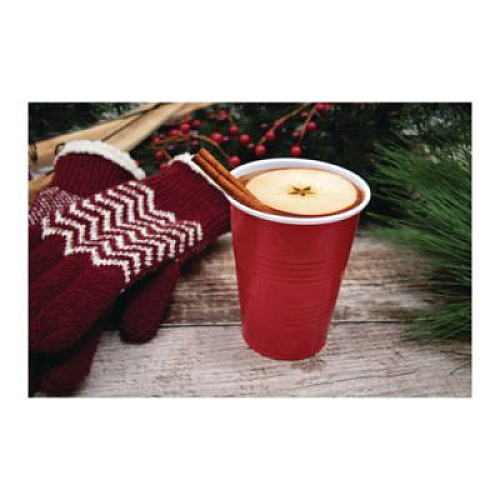 Dart SOLO Party Plastic Cold Drink Cups, 16 oz, Red, 50/Pack (P16RPK)
