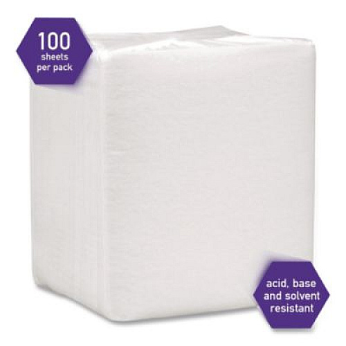 Kimtech SCOTTPURE Critical Task Wipers, 1/4 Fold, 12 x 15, White, 100/Box, 4/Carton (06121)