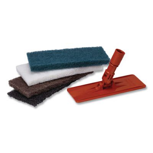 3M Doodlebug Medium-Duty Scrub Pad, 4.62 x 10, Blue, 10/Carton (08005B)