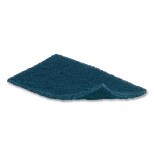 3M Doodlebug Medium-Duty Scrub Pad, 4.62 x 10, Blue, 10/Carton (08005B)