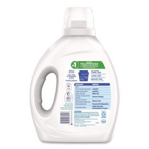 All Free Clear HE Laundry Detergent, 58 Loads, Unscented, 73 oz Bottle, 6/Carton (47415)