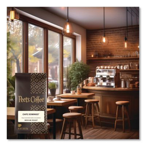 Peet's Coffee & Tea Coffee Portion Packs, Cafe Domingo Blend, 2.5 oz Frack Pack, 18/Box (504918)