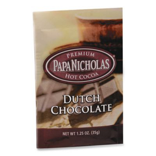 PapaNicholas Coffee Premium Hot Cocoa, Dutch Chocolate, 24/Carton (79224)