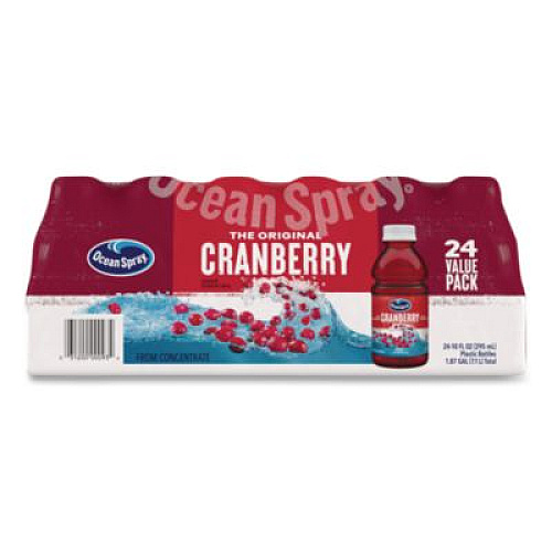 Ocean Spray Cranberry Juice Cocktail, Cranberry, 10 oz Bottle, 24/Carton (22002661)