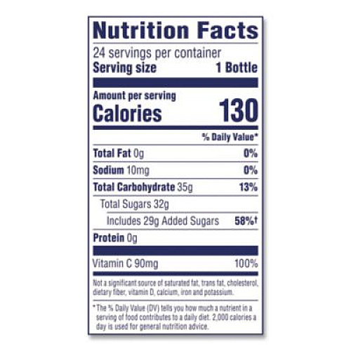 Ocean Spray Cranberry Juice Cocktail, Cranberry, 10 oz Bottle, 24/Carton (22002661)