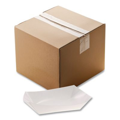 Pactiv Evergreen Paperboard Food Tray, #12 Beers Tray, 6 x 4 x 1.5, White, Paper, 300/Carton (23863)