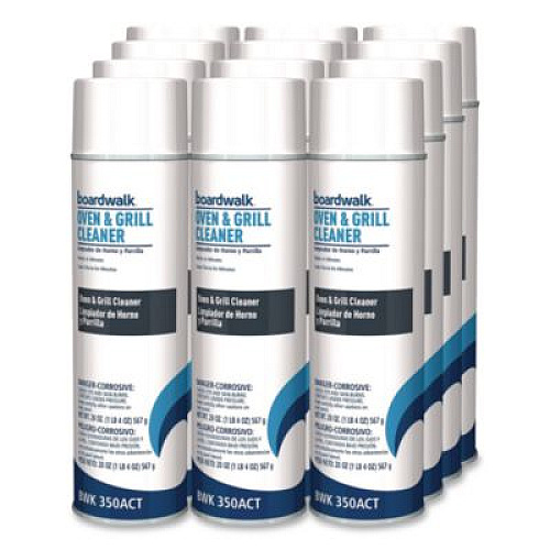 Boardwalk Oven and Grill Cleaner, 20 oz Aerosol Spray, 12/Carton (350ACT)