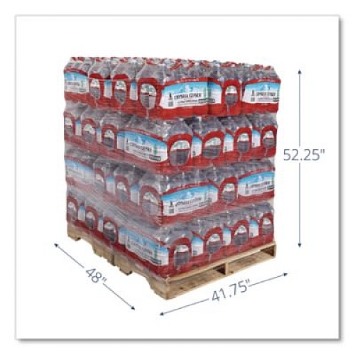 Crystal Geyser Alpine Spring Water, 1 Gal Bottle, 6/Carton, 48 Cartons/Pallet (12514)