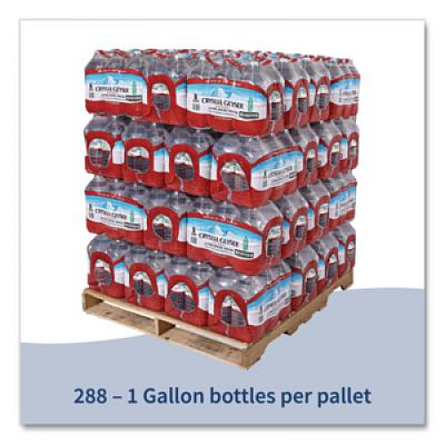 Crystal Geyser Alpine Spring Water, 1 Gal Bottle, 6/Carton, 48 Cartons/Pallet (12514)