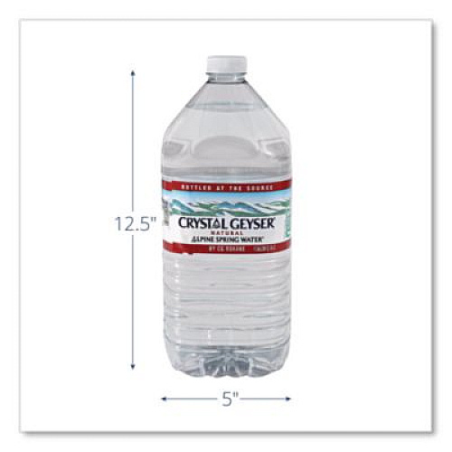 Crystal Geyser Alpine Spring Water, 1 Gal Bottle, 6/Carton, 48 Cartons/Pallet (12514)