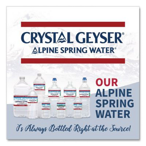 Crystal Geyser Alpine Spring Water, 1 Gal Bottle, 6/Carton, 48 Cartons/Pallet (12514)