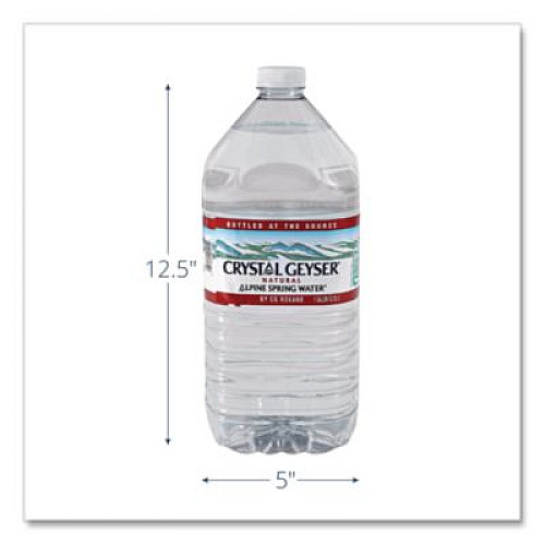 Crystal Geyser Alpine Spring Water, 1 Gal Bottle, 6/Carton (12514CT)