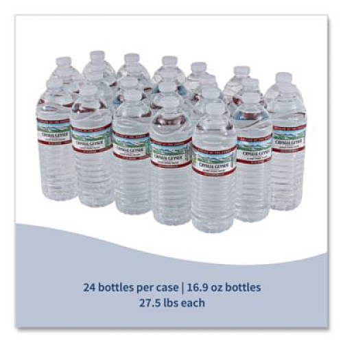Crystal Geyser Alpine Spring Water, 16.9 oz Bottle, 24/Carton (24514CT)