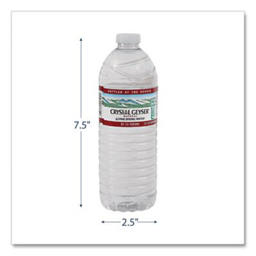 Crystal Geyser Alpine Spring Water, 16.9 oz Bottle, 24/Carton (24514CT)