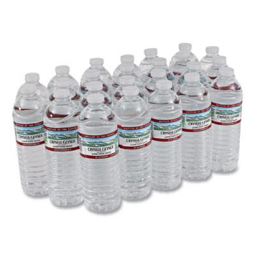 Crystal Geyser Alpine Spring Water, 16.9 oz Bottle, 24/Carton (24514CT)
