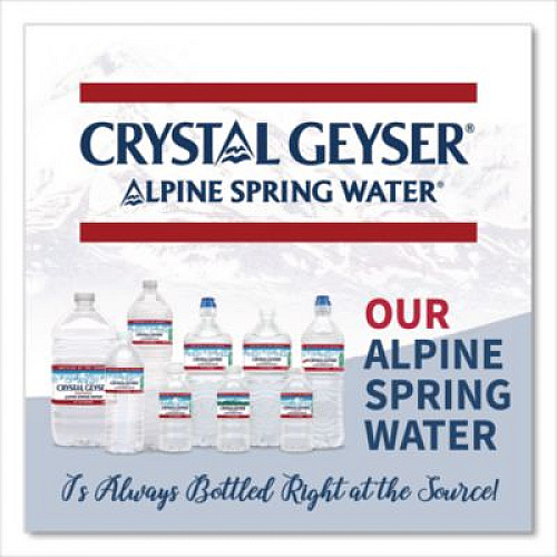 Crystal Geyser Alpine Spring Water, 16.9 oz Bottle, 35/Carton (35001CT)