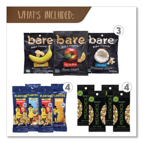 Snack Box Pros Fruits and Nuts Snack Box, 37 Assorted Snacks/Box (70000155)