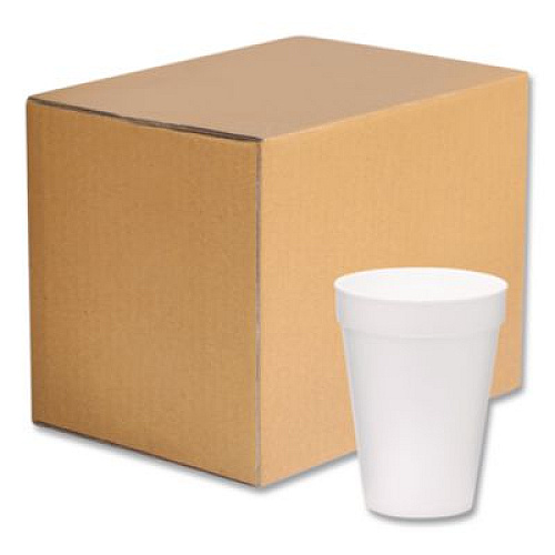 WinCup Foam Drink Cups, 16 oz, White, 500/Carton (221974)