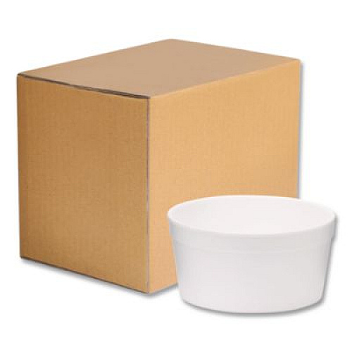 WinCup Foam Containers, Tall Style, 8 oz, White, 500/Carton (221996)